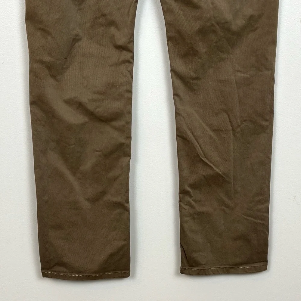 Paige Jeans Mens 34 Brown Normandie Straight Leg Made In USA 5 Pocket Denim